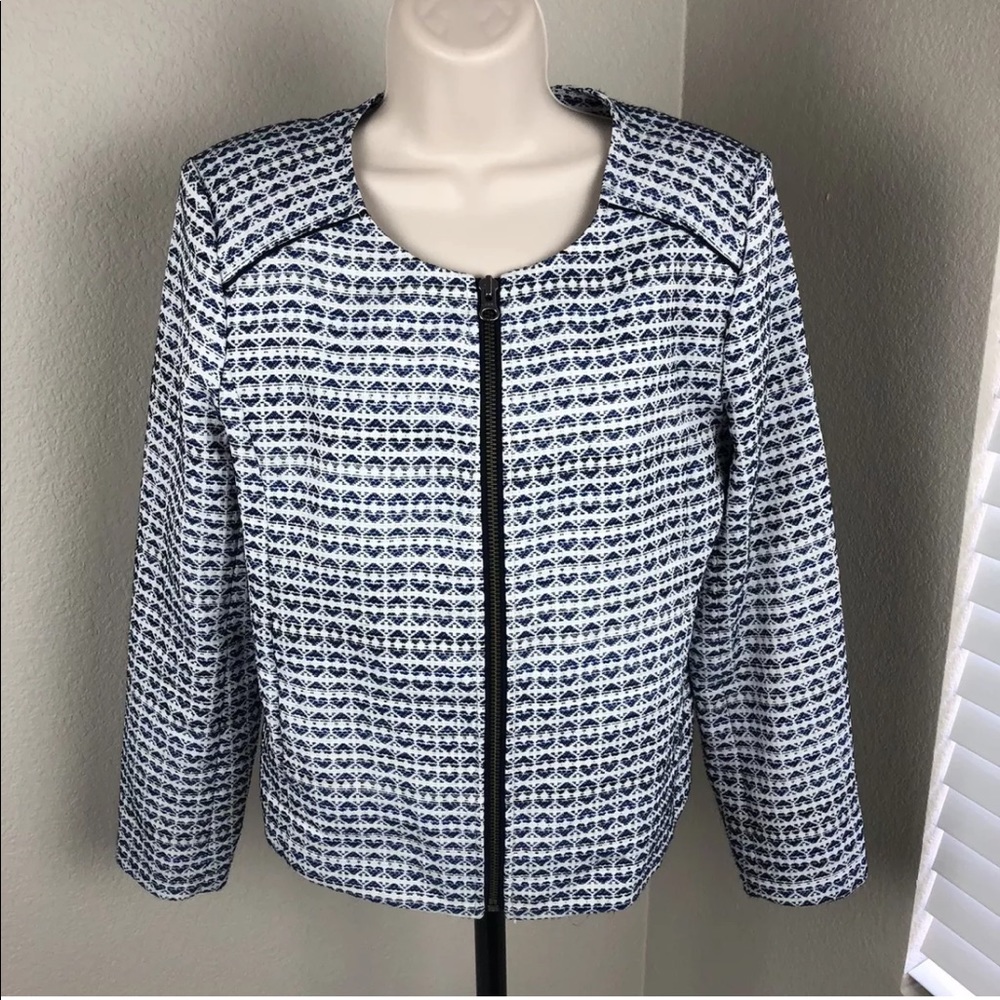 J. Crew Jacket Full Zip blazer heart design medium